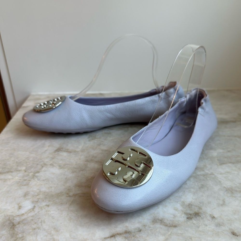 Tory Burch Claire Ballet Flat - Spring Lavender Color‎ Size 8.5 - Picture 6 of 13